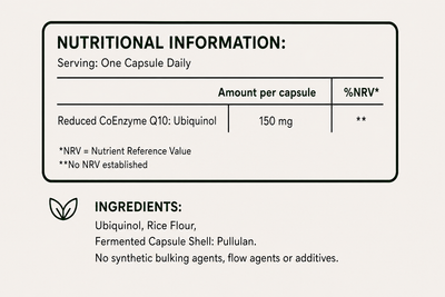 Advanced C0 Q10 - Kaneka Ubiquinol 150mg (60 Vegan Capsules)