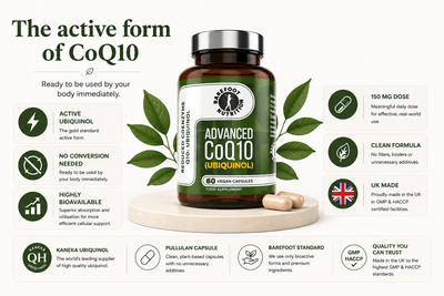 Advanced C0 Q10 - Kaneka Ubiquinol 150mg (60 Vegan Capsules)