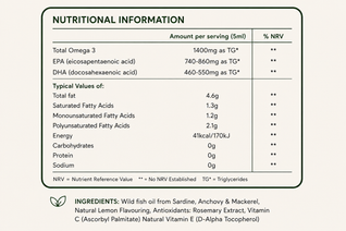 Omega 3 Ultimate - Wild Anchovy, Mackerel and Sardine oil