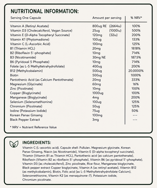 Optimum Multivitamin (Vegan Formula)